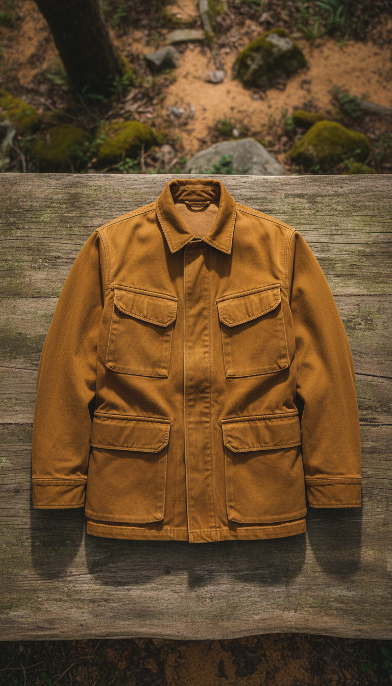 Canvas Field Jacket in Harvest Gold